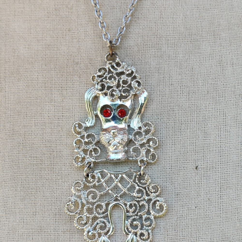 🐩 Vintage poodle pendant necklace - Picture 4 of 7